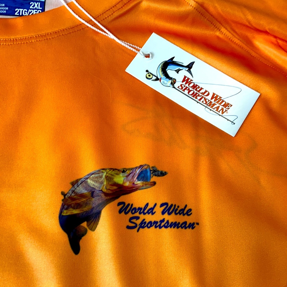 World Wide Sportsman 2XL Orange Long Sleeve Top - Picture 6 of 6
